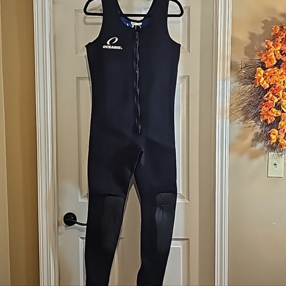 Oceanic Long Men's Wetsuit Kite Surfing Scuba Black Water Sport Surfwear - Picture 1 of 9